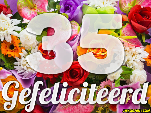 35 jaar boeket