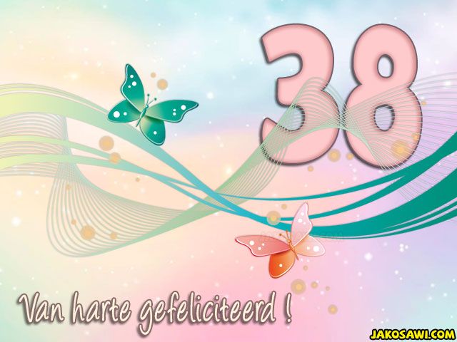38 jaar pastel vlinder
