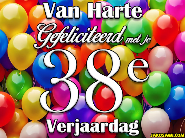 38 jaar veel ballonnen