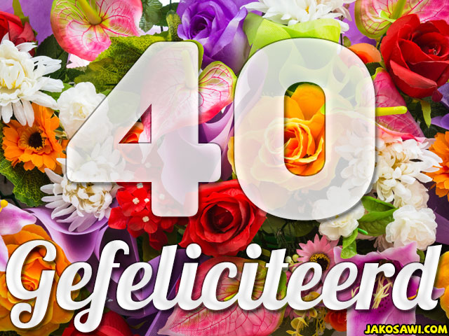40 jaar boeket