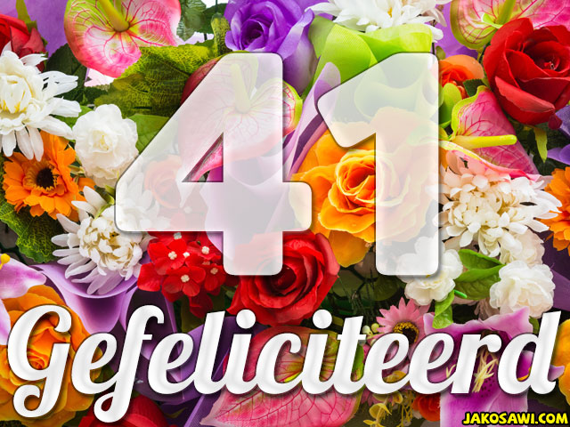 41 jaar boeket