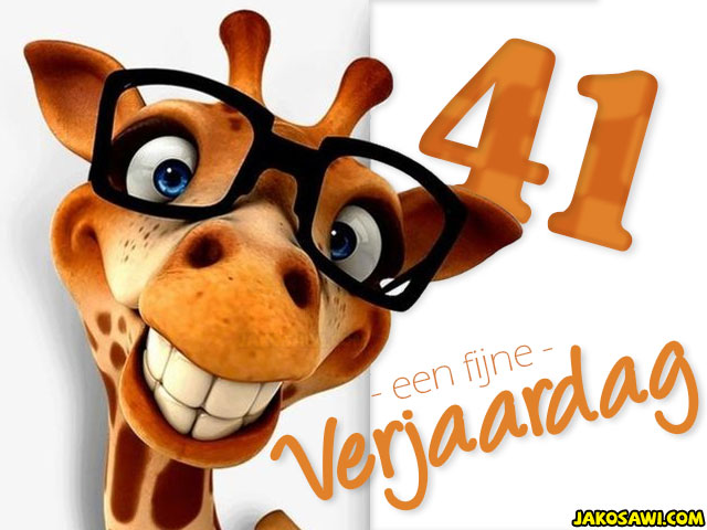41 jaar fijne verjaardag 2201