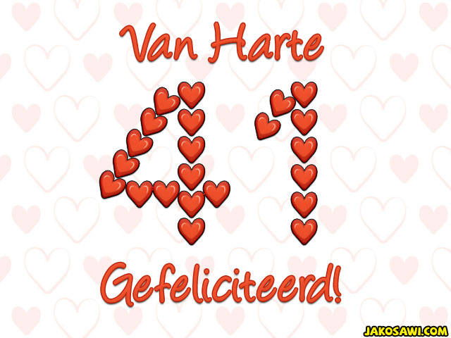 41 jaar hartjes
