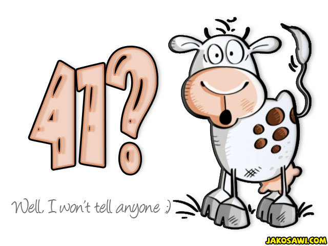 41 year funny cow