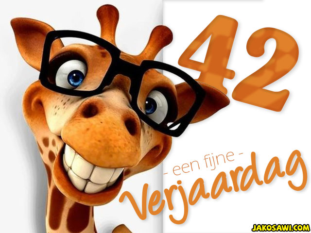 42 jaar fijne verjaardag 2201