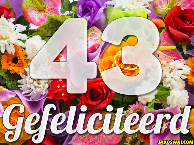 43 jaar boeket