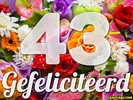 43 jaar boeket