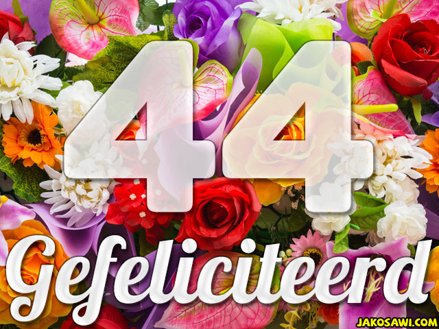 44 jaar boeket