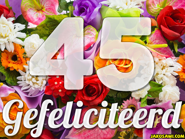 45 jaar boeket