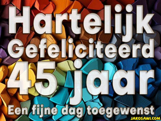 45 jaar steentjes 1