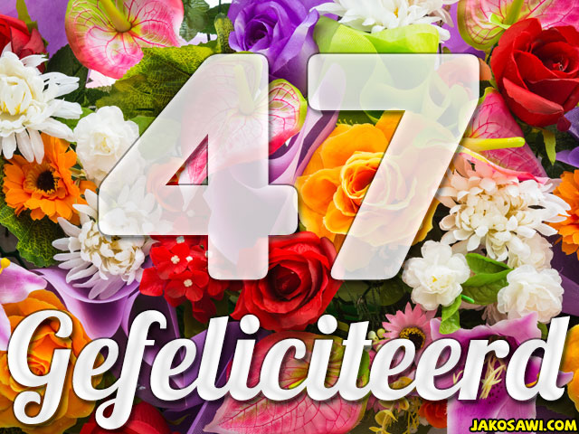 47 jaar boeket