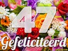 47 jaar boeket