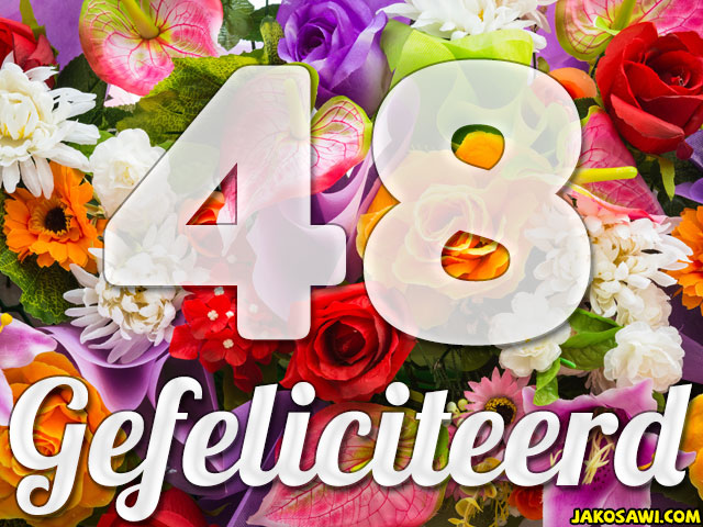 48 jaar boeket