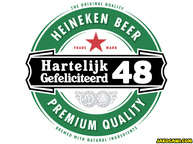 48 jaar gefeliciteerd heineken