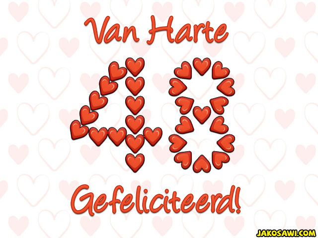 48 jaar hartjes