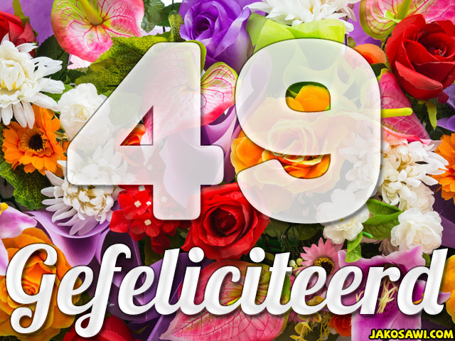 49 jaar boeket