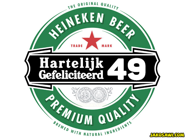 49 jaar gefeliciteerd heineken