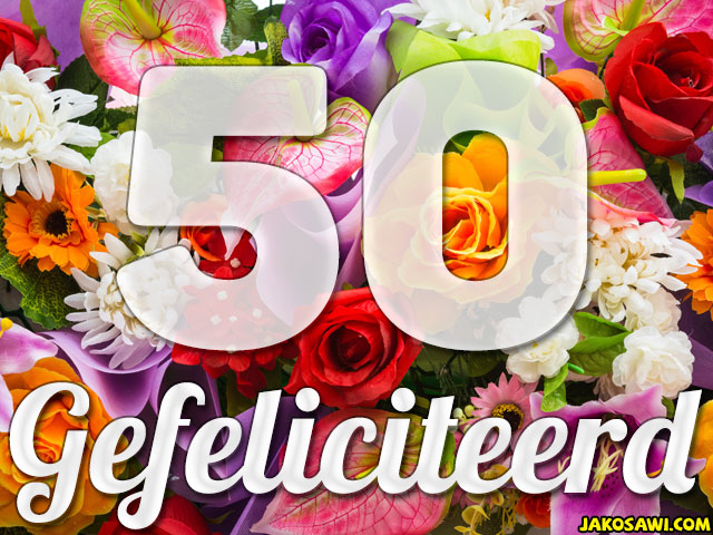 50 jaar boeket