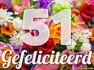 51 jaar boeket