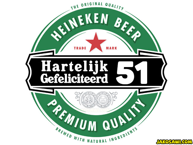 51 jaar gefeliciteerd heineken