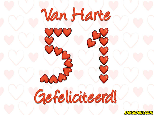 51 jaar hartjes