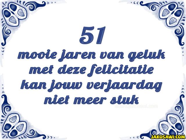 51 jaar tegeltje 1901