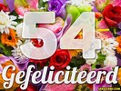 54 jaar boeket