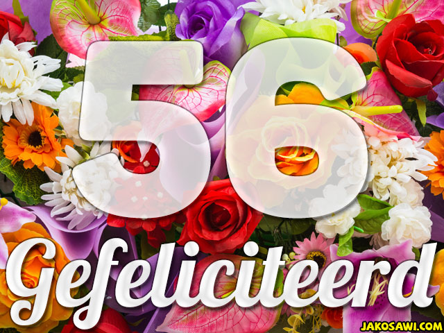 56 jaar boeket