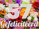 57 jaar boeket