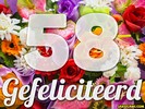 58 jaar boeket