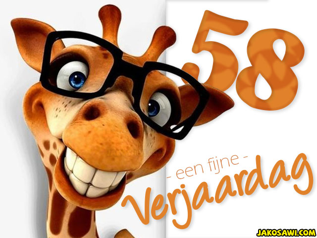 58 jaar fijne verjaardag 2201