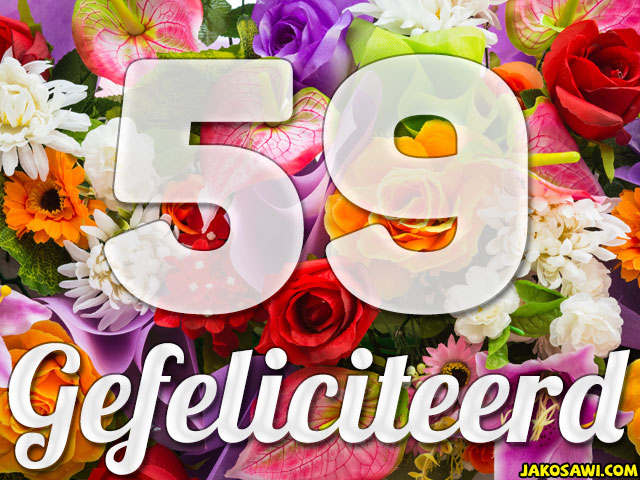 59 jaar boeket