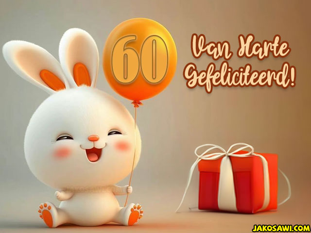 60 jaar konijntje