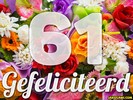 61 jaar boeket