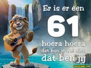 61 jaar leeuw muziekaal