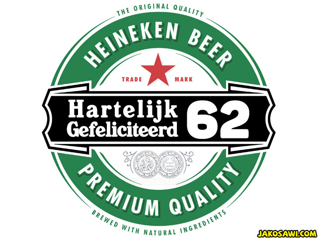 62 jaar gefeliciteerd heineken