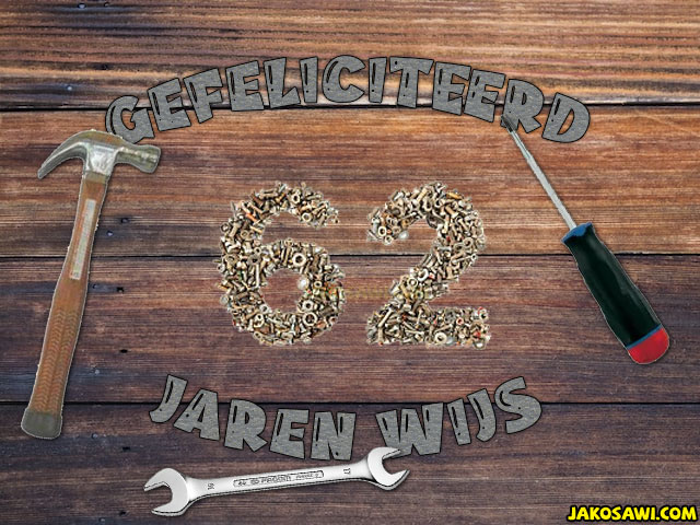 62 jaar klusser gereedschap