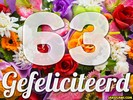 63 jaar boeket