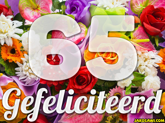 65 jaar boeket