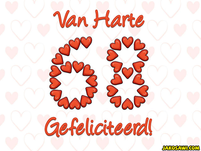 68 jaar hartjes
