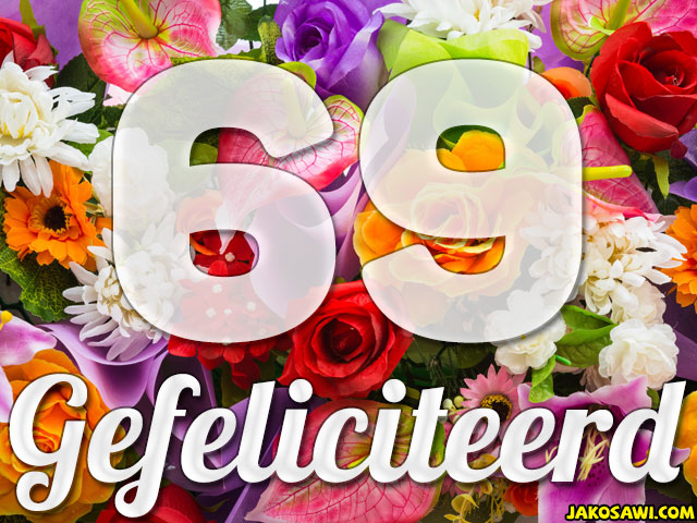 69 jaar boeket