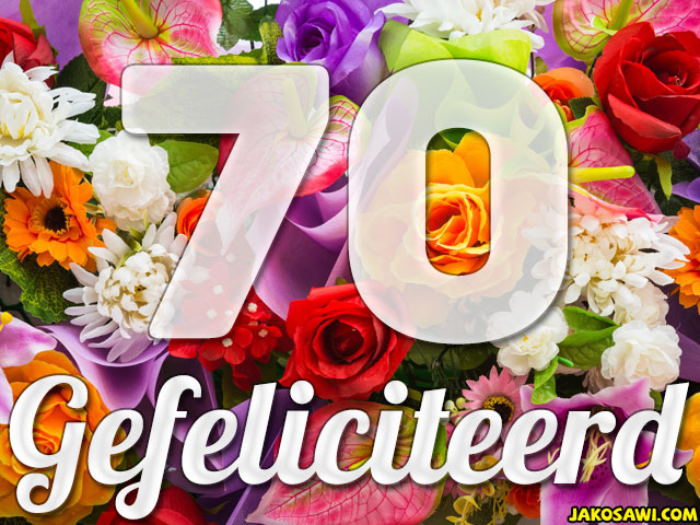 70 jaar boeket