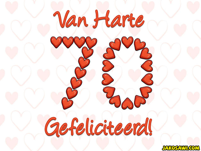 70 jaar hartjes