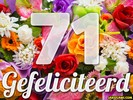 71 jaar boeket