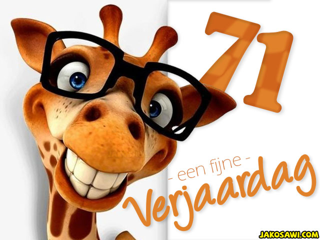 71 jaar fijne verjaardag 2201
