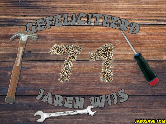 71 jaar klusser gereedschap
