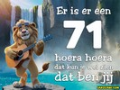 71 jaar leeuw muziekaal