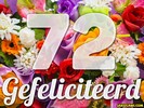 72 jaar boeket