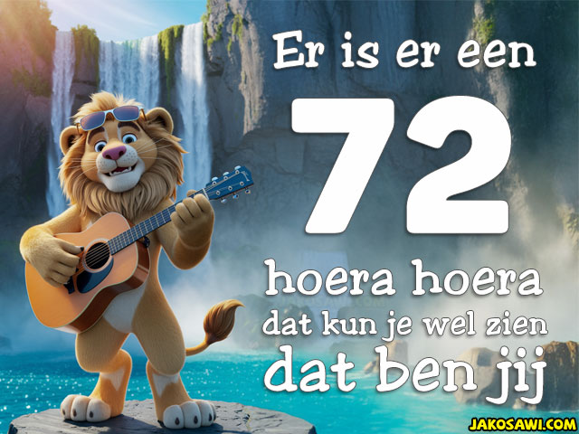 72 jaar leeuw muziekaal