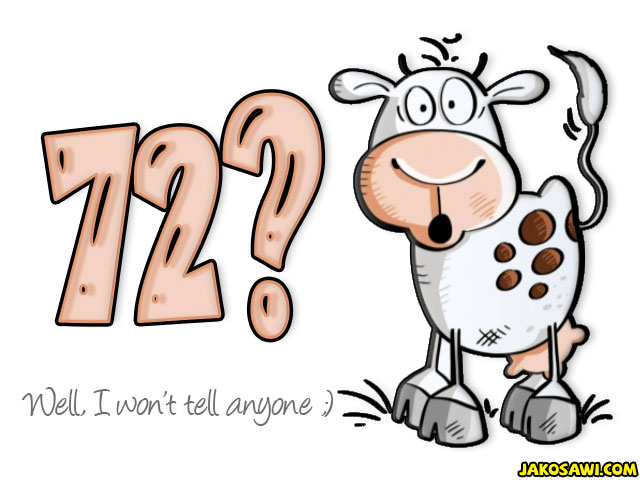 72 year funny cow